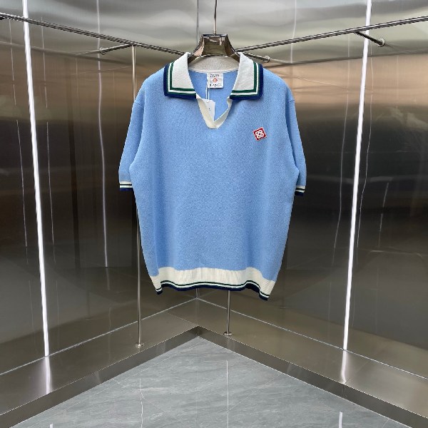 Casablanca Cotton Bouclé Polo Shirt AA40046043