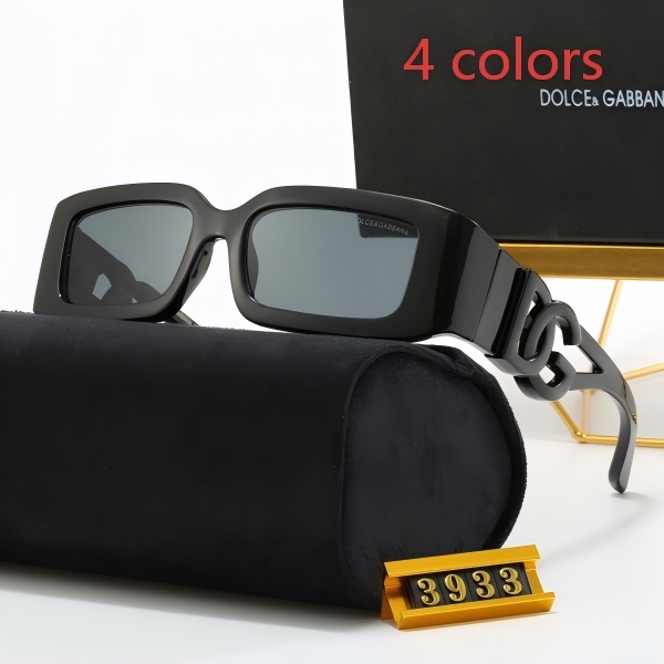 Dolce & Gabbana 3933 Low-Profile Rectangular Sunglasses DO50131004